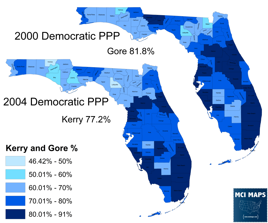 2000 and 2004 Dem PPP