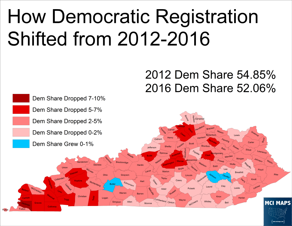 2016 Dem Reg Shift