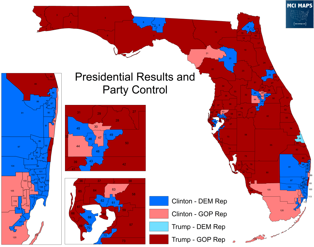 2016 House Party Control and Pres Results1