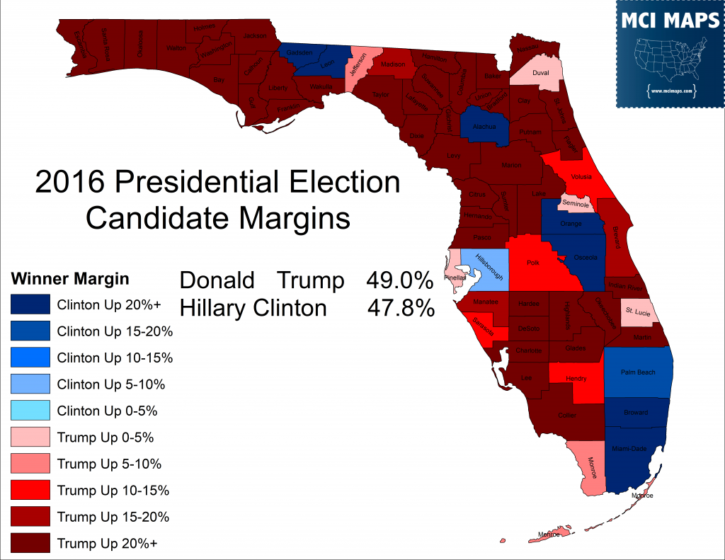 The Disappearing Swing Counties of Florida - MCI Maps | Election Data ...