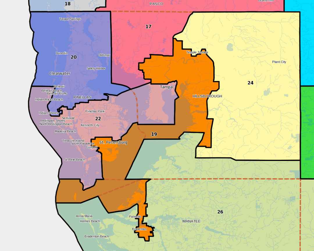 Updated Data Shows State Senate Districts Shouldn’t Cross the Tampa Bay