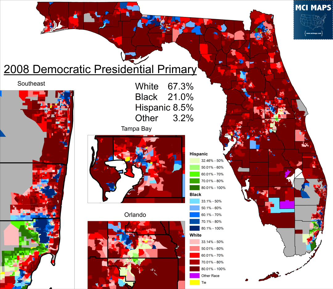 Florida Primary Preview MCI Maps Election Data Analyst Election