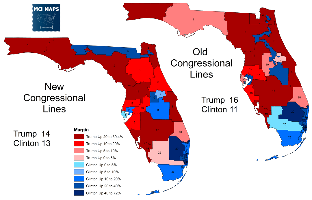How Florida’s Congressional Districts Voted and the Impact of