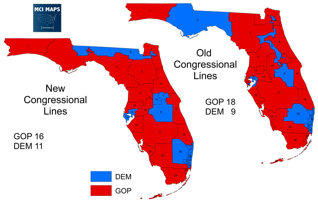 How Florida’s Congressional Districts Voted and the Impact of