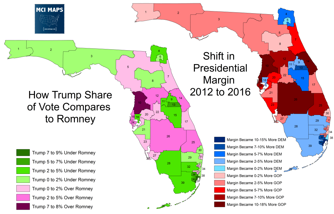 Presidential Results By Florida Senate District And The Impact Of ...