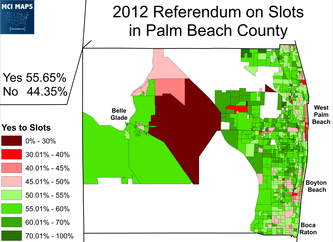 History of Gambling in Florida - MCI Maps | Election Data Analyst ...