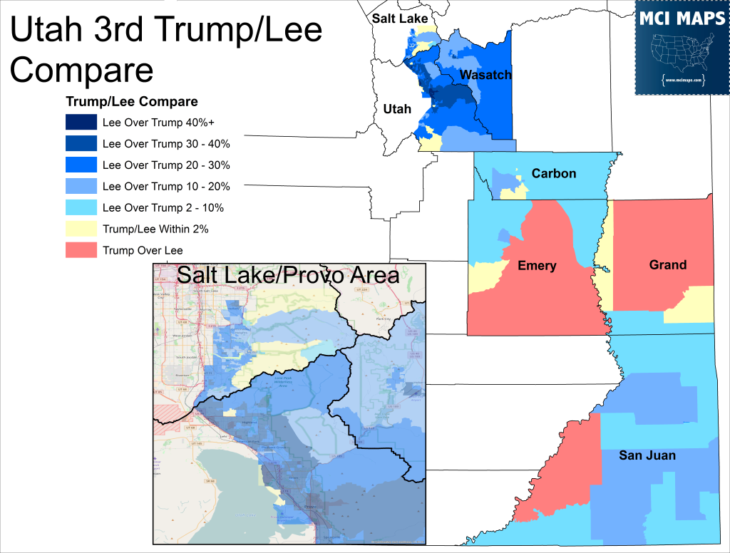 The Utah 3rd District: A look back at Trump s Mormon Problem MCI Maps