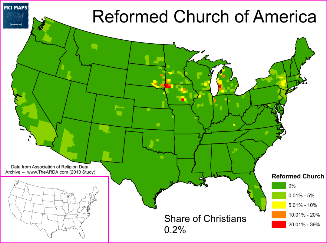 Reformation Day Christianity in America MCI Maps Election Data