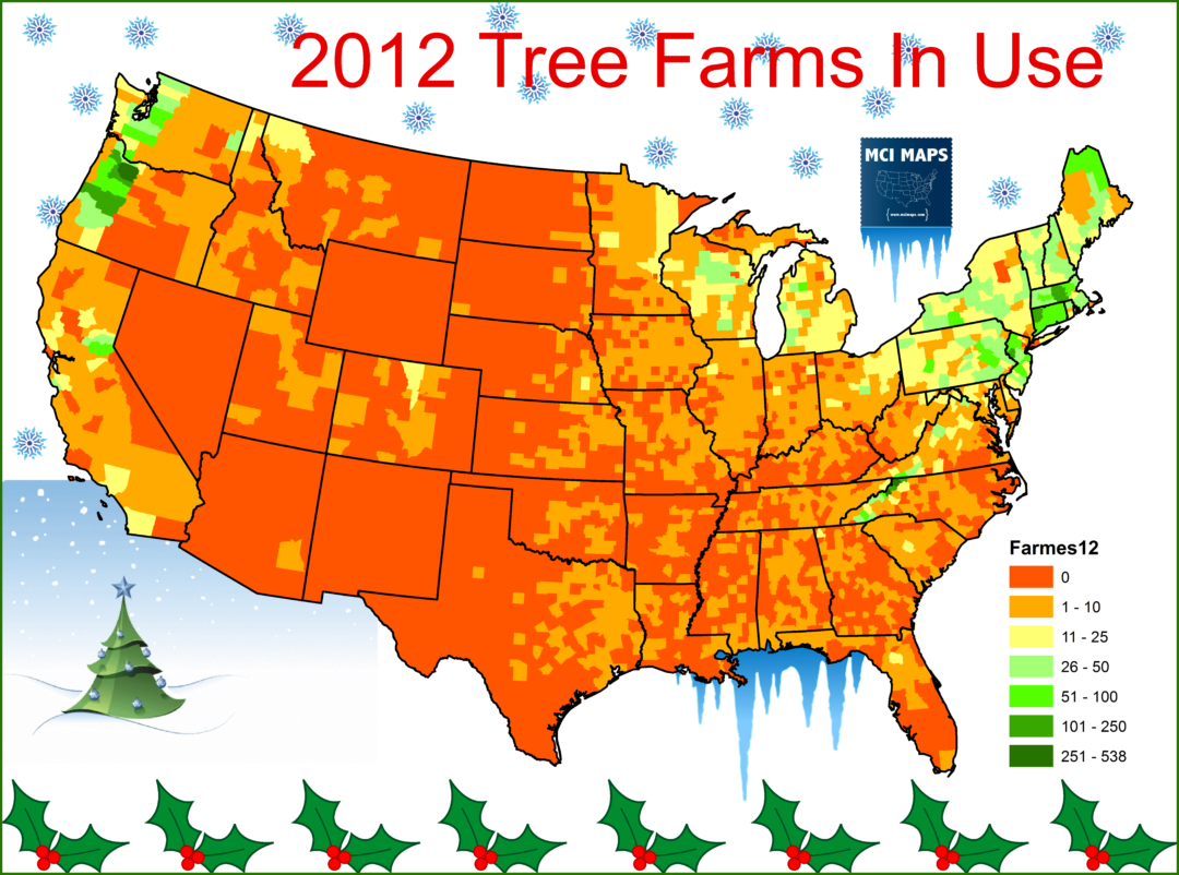 Where Your Christmas Tree Comes From MCI Maps Election Data Analyst