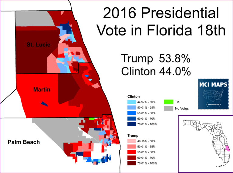 Florida’s Congressional District Rankings for 2018 - MCI Maps ...