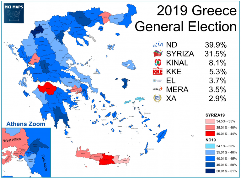 How Greece’s Economic Crisis Upended its Party System MCI Maps