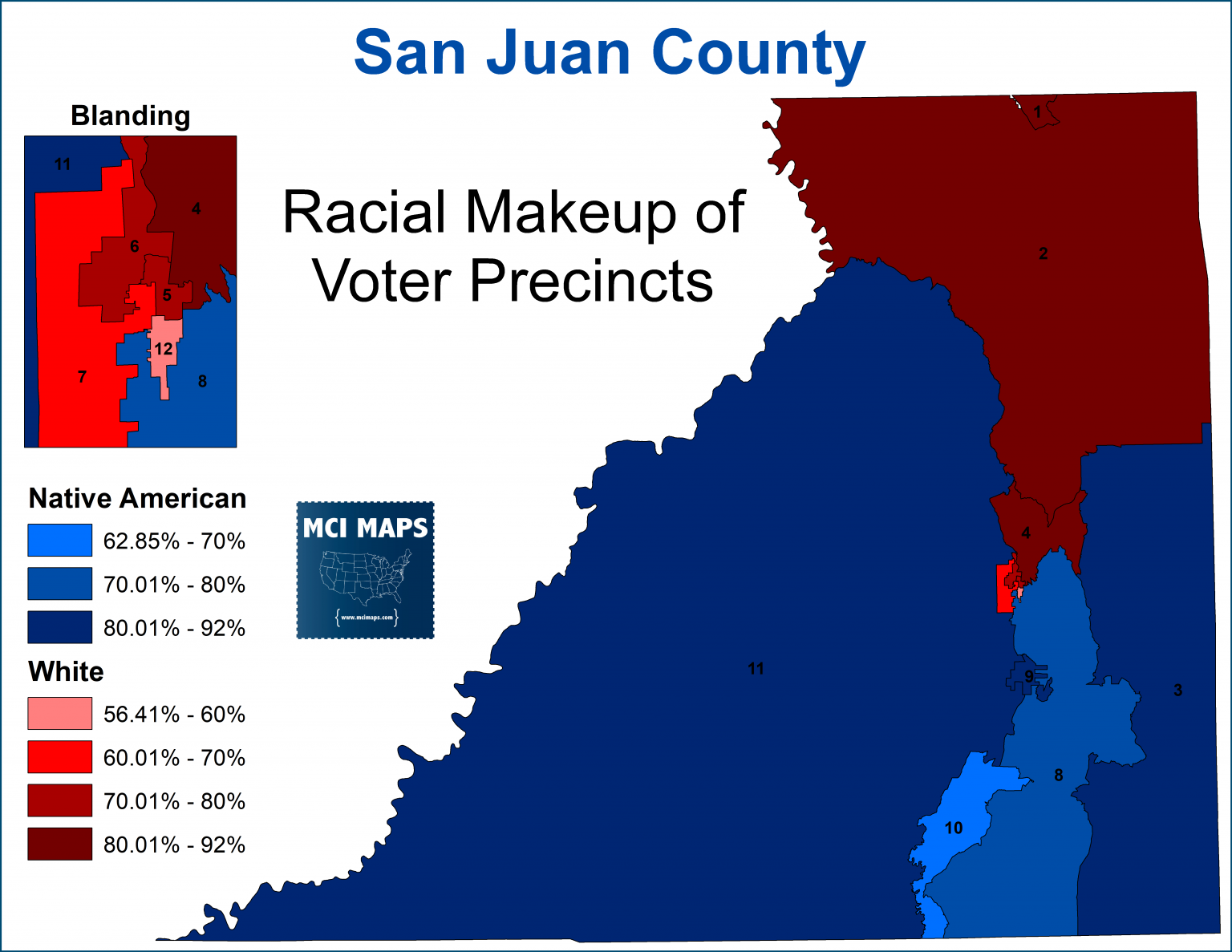 San Juan County, Utah maintains Fair Commission Maps for the Navajo