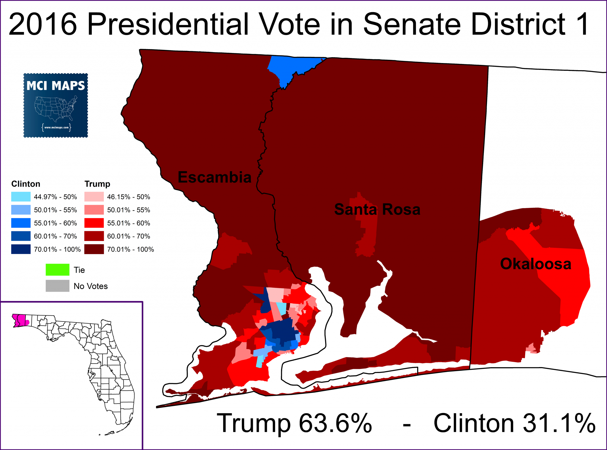 2020 Florida State Senate Rankings - MCI Maps | Election Data Analyst ...