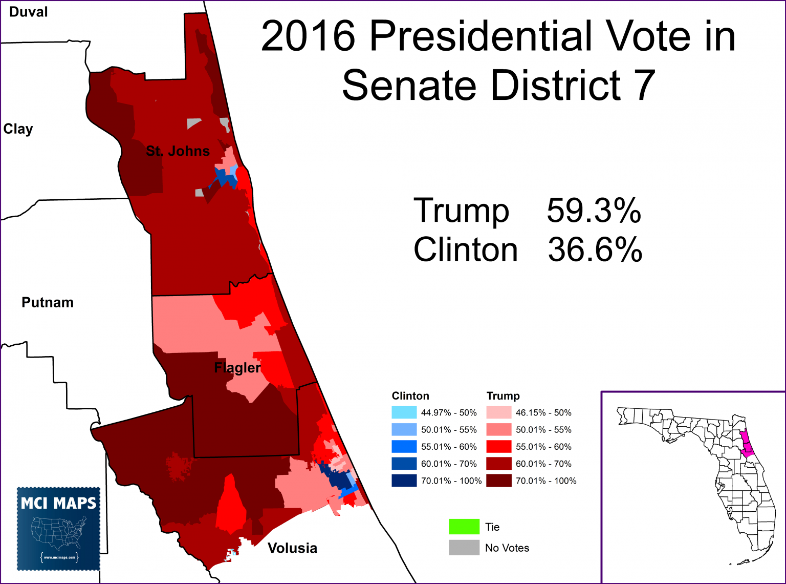 2020 Florida State Senate Rankings - MCI Maps | Election Data Analyst ...