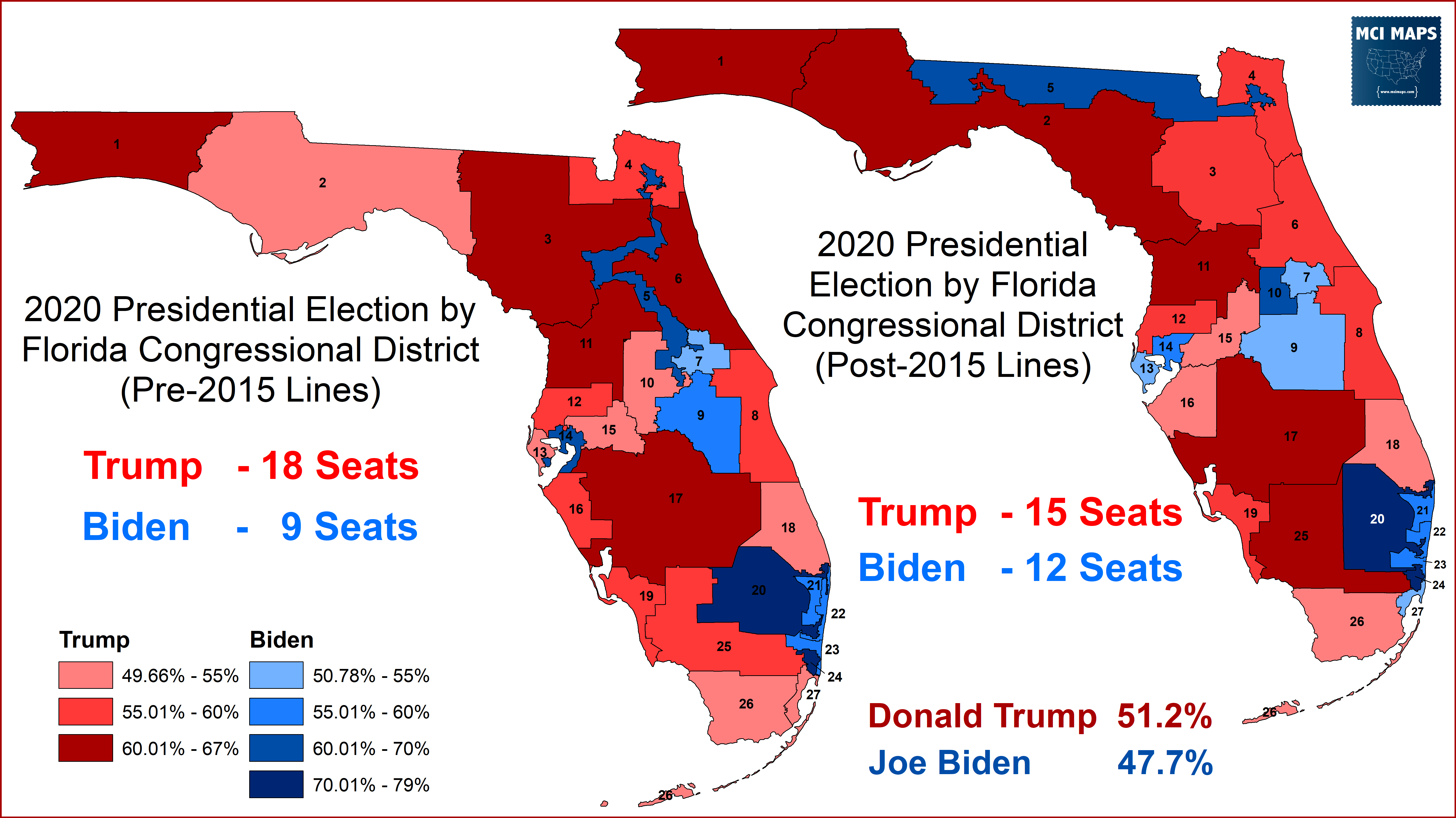 How Florida’s Congressional Districts Voted in the 2020 Presidential