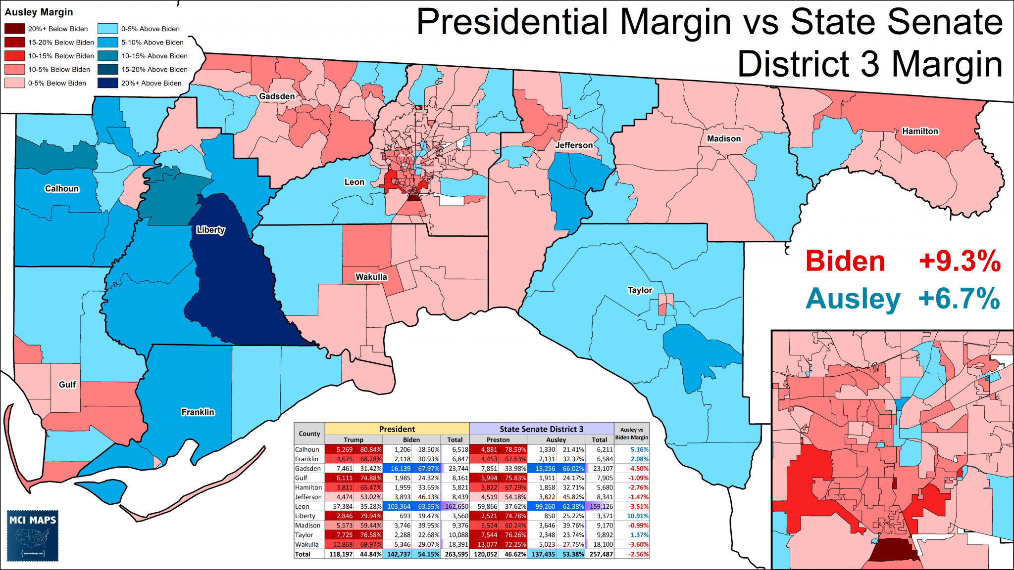 How Floridas State Senate Districts Voted In 2020 Mci Maps Election Data Analyst Election 