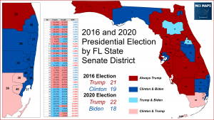 How Florida’s State Senate Districts Voted in 2020 - MCI Maps ...