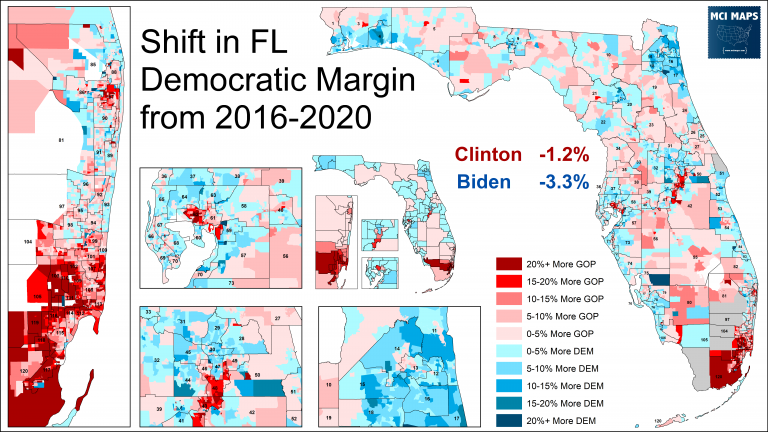 How Florida’s State House Districts Voted in 2020 - MCI Maps | Election ...