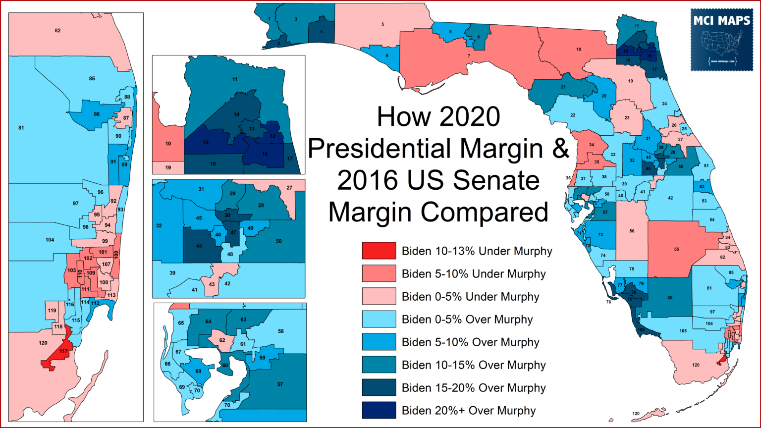 How Florida’s State House Districts Voted in 2020 - MCI Maps | Election ...