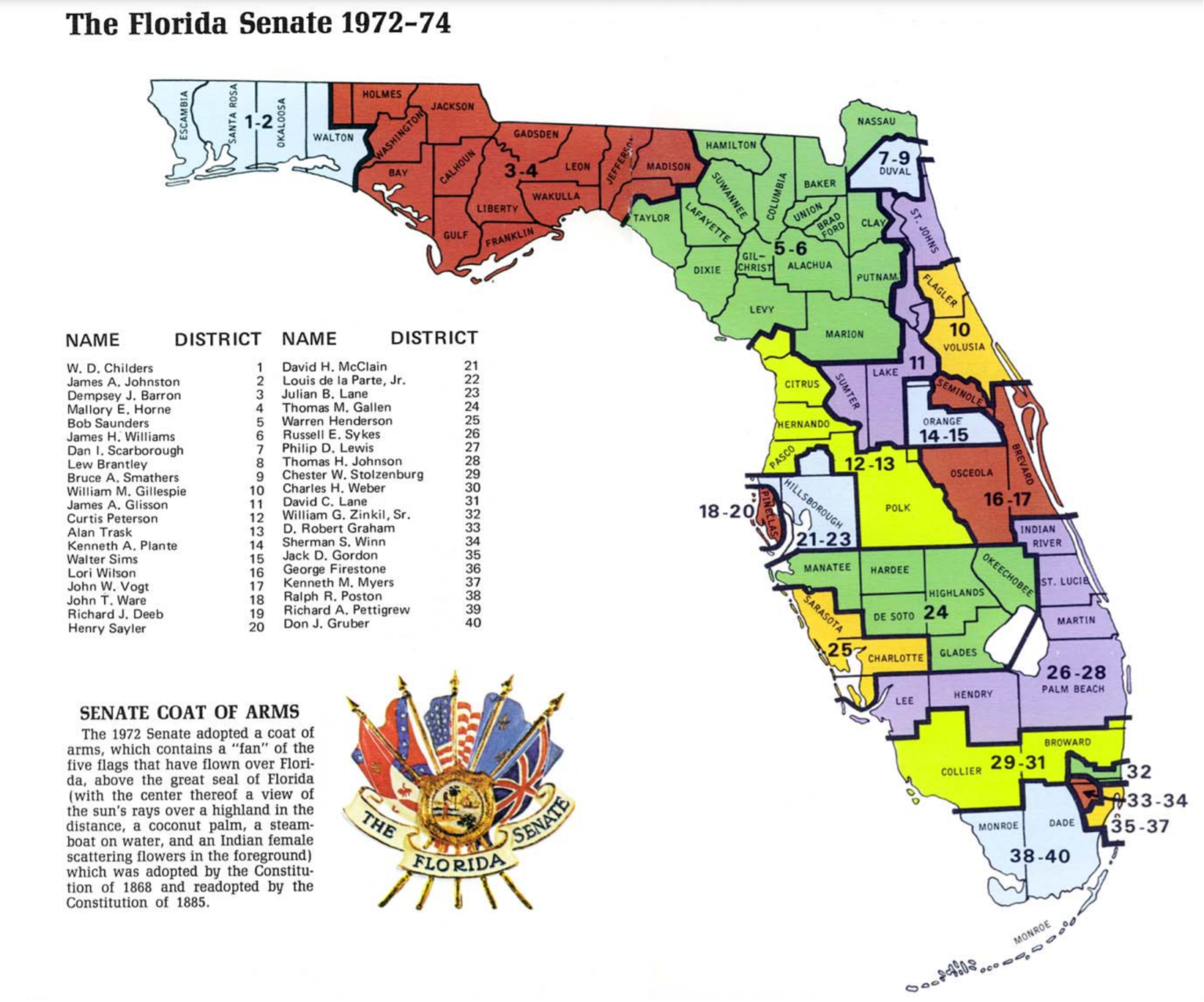 Florida Redistricting Preview #2: 1970s Through 1980s – Democratic ...