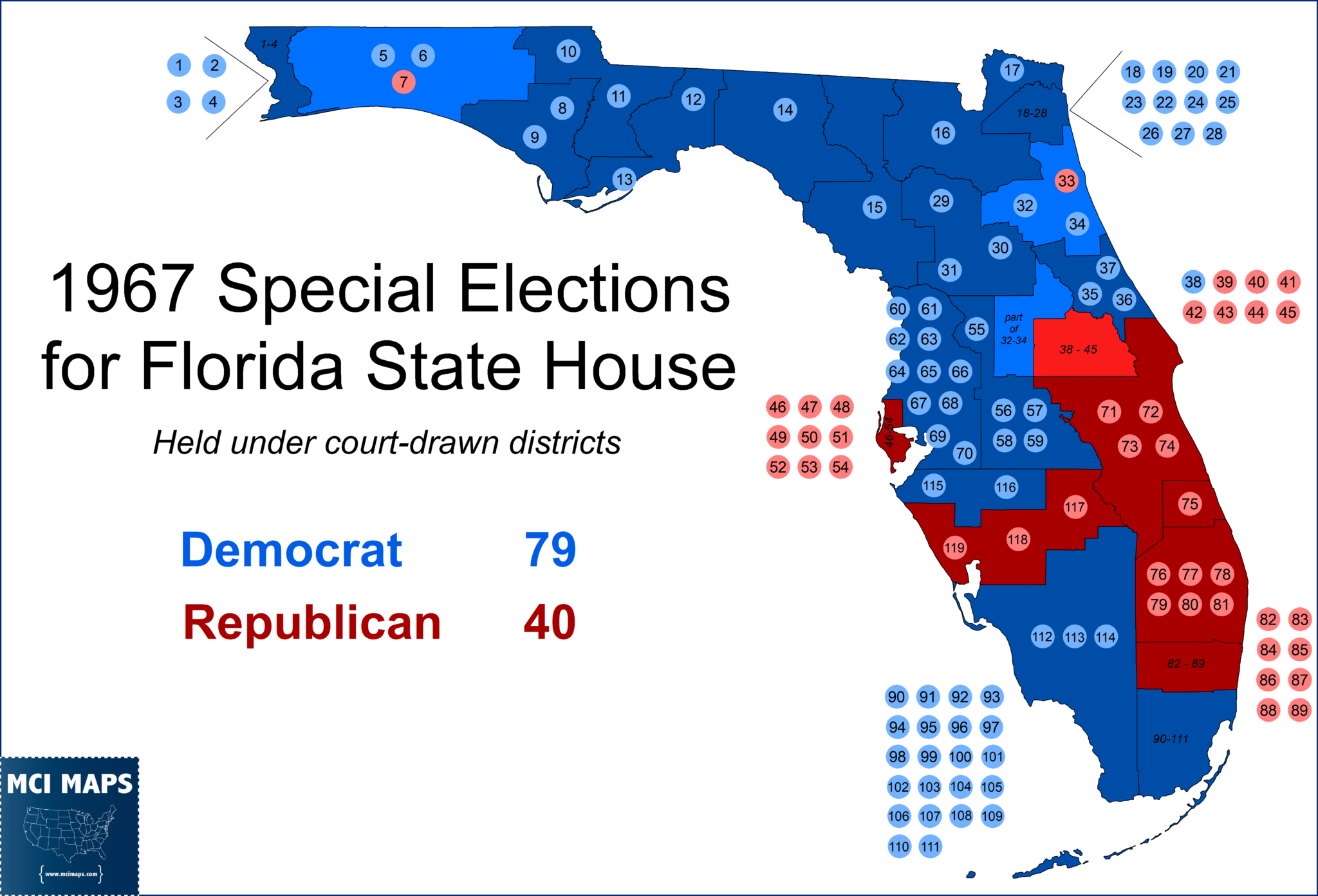 Florida Redistricting Preview #1: Legacy Of Malapportionment - MCI Maps ...