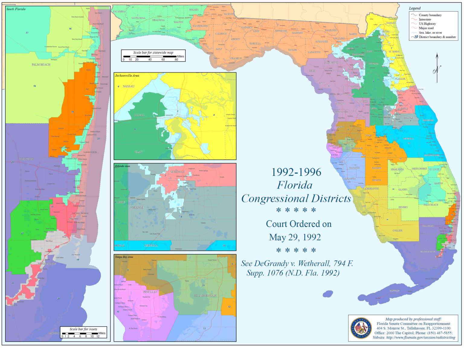 Florida Redistricting Preview #4: 1990s Congressional Redistricting ...