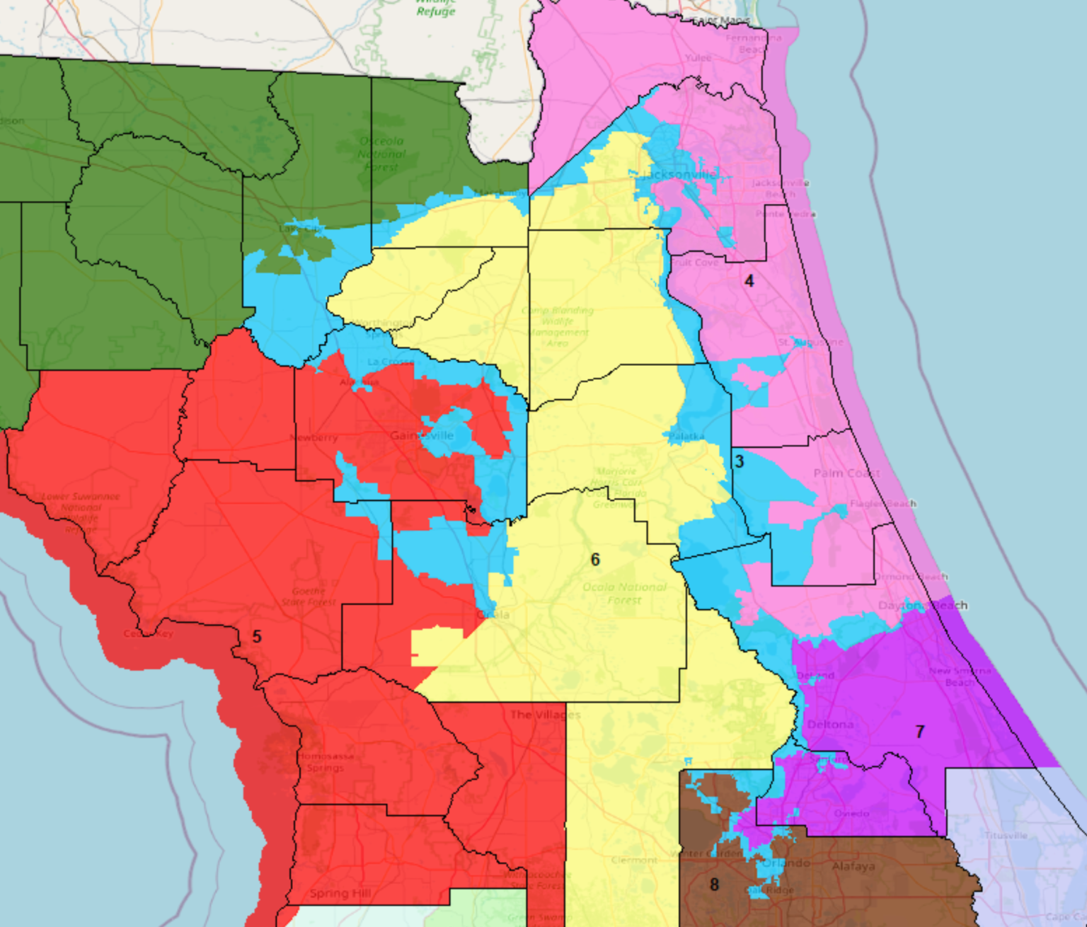 Florida Redistricting Preview #4: 1990s Congressional Redistricting ...