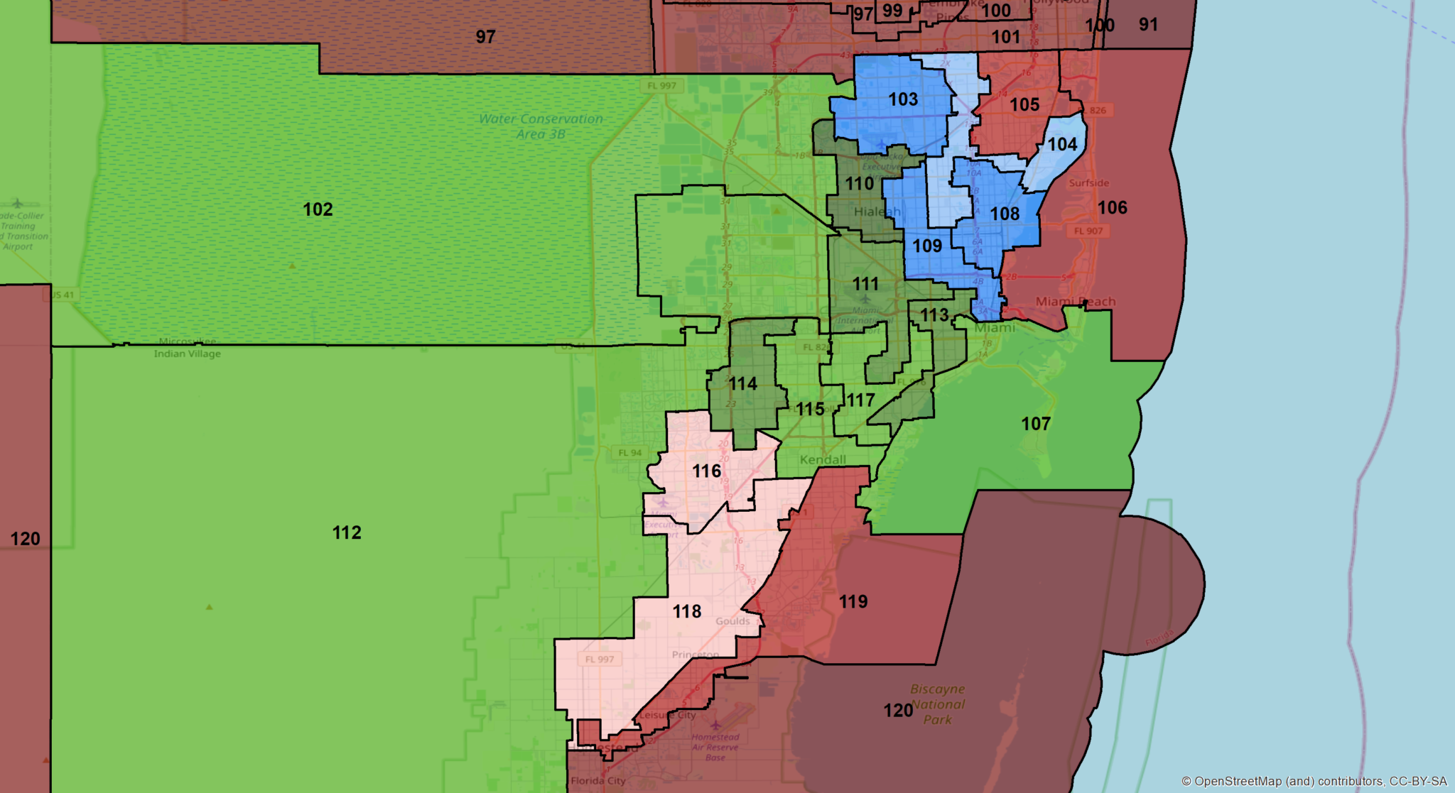 Florida Redistricting Preview 3 1990s Legislative Redistricting Democrats Vs The Vra Mci