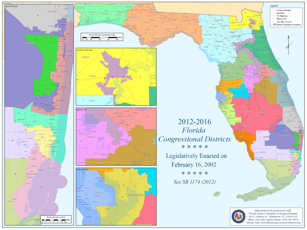 2012 congress map 1024x767 | lets talk about the florida 5th congressional district | politics