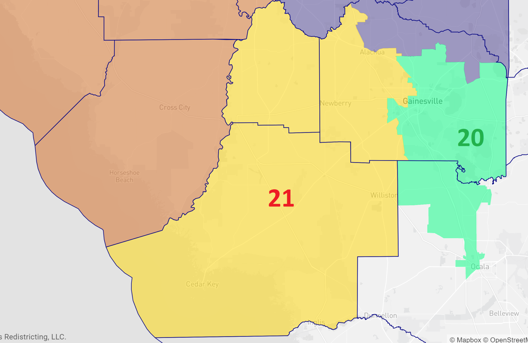 Florida Redistricting Tour 1 North Florida State House And Senate Mci Maps Election Data