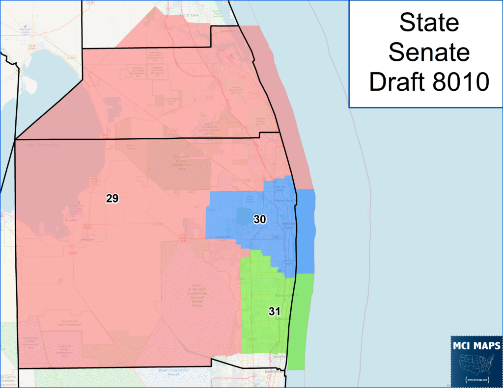 Southeast senate palm beach 1024x791 | florida redistricting tour #6: state senate map issues in the southeast | politics
