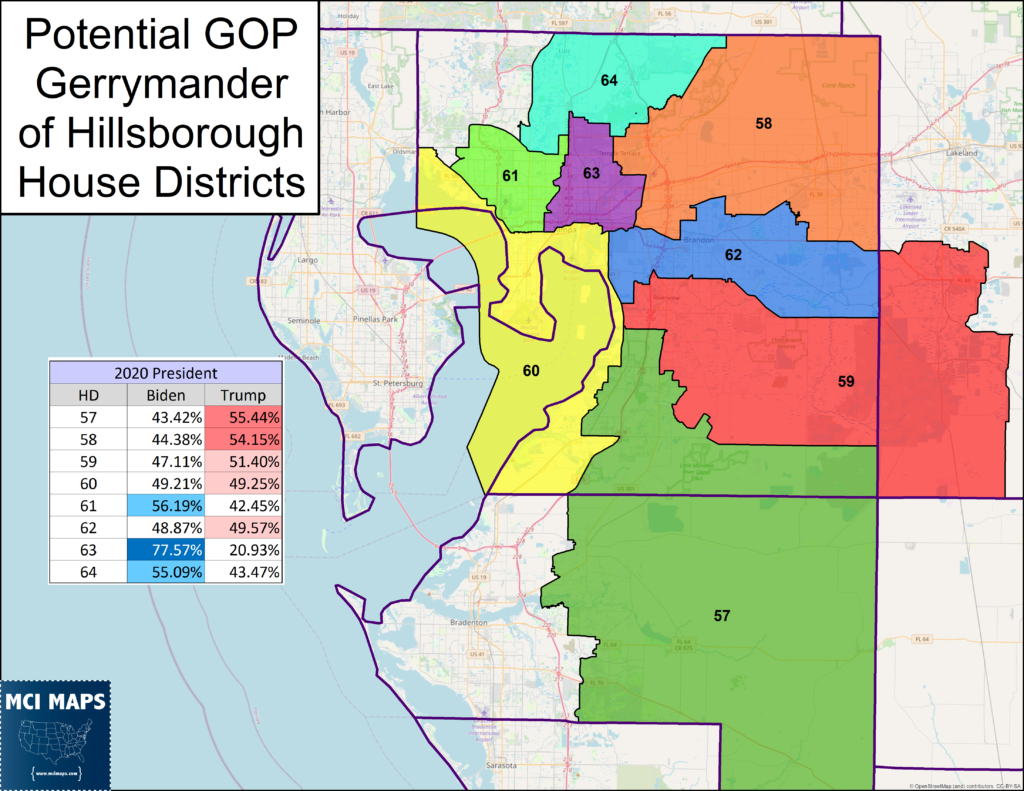 Tampa gop overview 1024x791 | florida redistricting tour #9: are tampa’s state house districts a dummymander? | politics