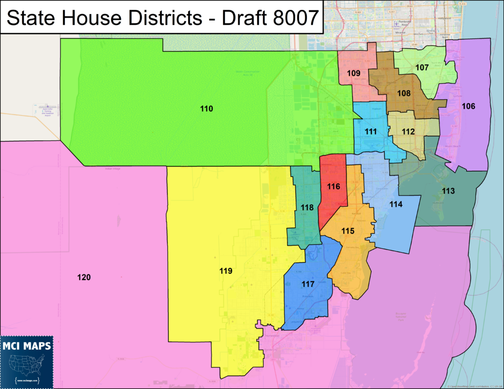 Dade house 8007 overview 1024x791 | florida redistricting tour #8: functional analysis of dade’s house districts | politics