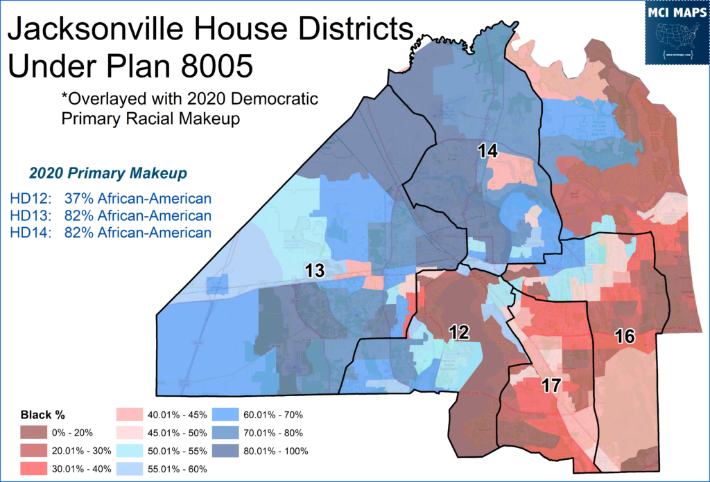 Duval districts house 8005 1024x696 | florida redistricting tour #7: the state house maps gerrymander north florida | politics