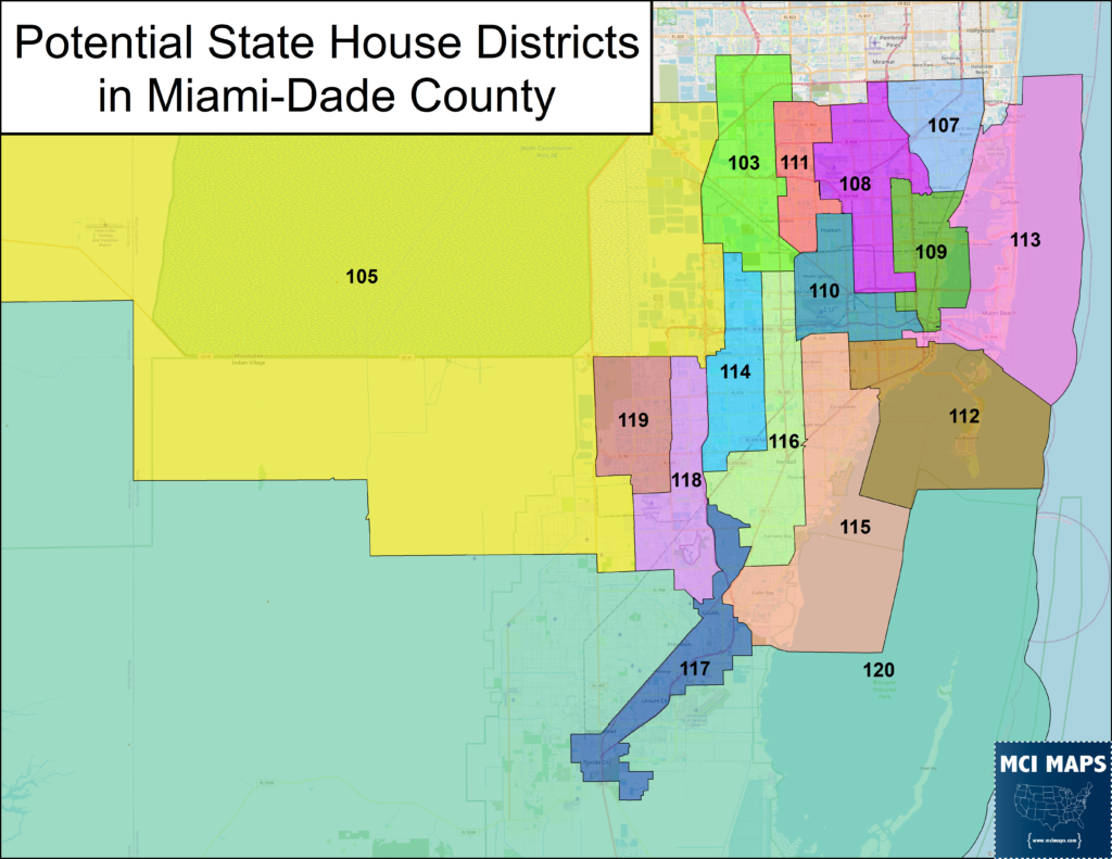 Southeast hd miami dade overview 1024x791 | florida redistricting tour #8: functional analysis of dade’s house districts | politics