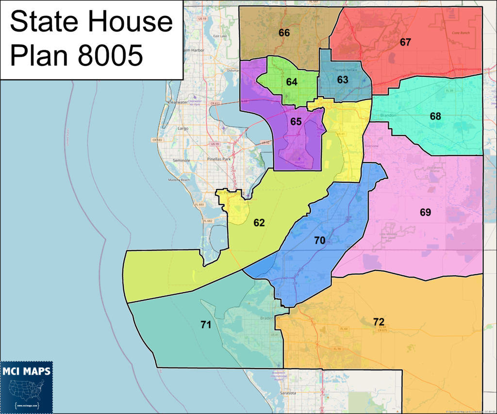 Tampa state house plan 8005 1024x853 | florida redistricting tour #9: are tampa’s state house districts a dummymander? | politics