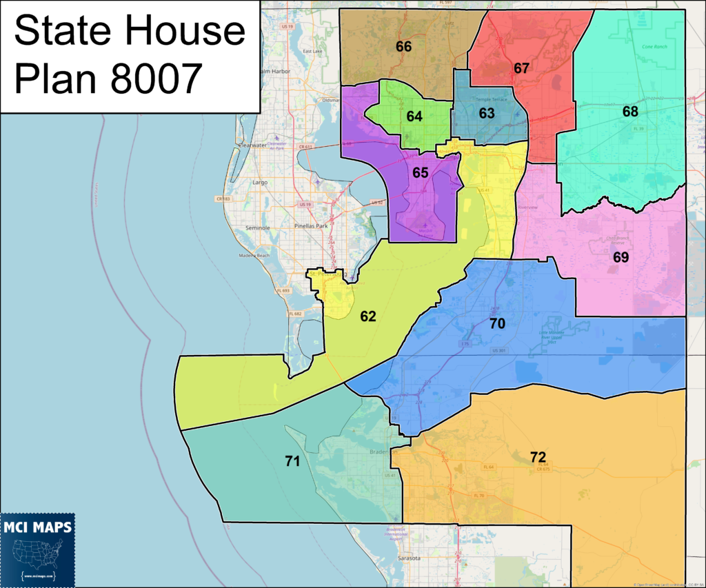 Tampa state house plan 8007 1024x853 | florida redistricting tour #9: are tampa’s state house districts a dummymander? | politics