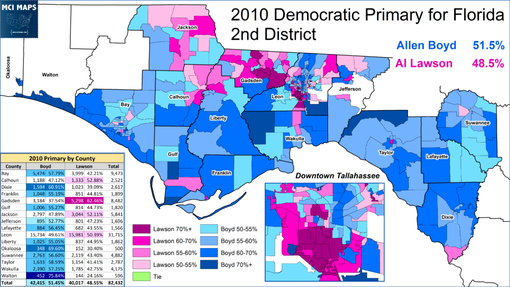 2010 cd2 democratic primary 1024x576 | the electoral history of al lawson | politics