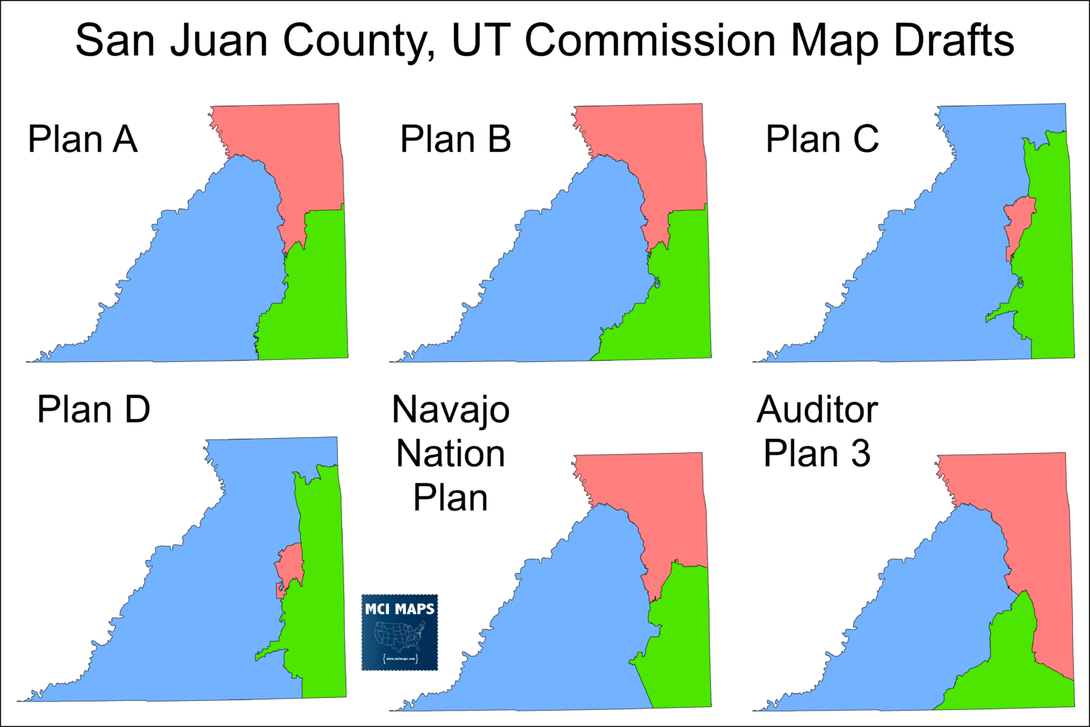 San Juan County, Utah maintains Fair Commission Maps for the Navajo