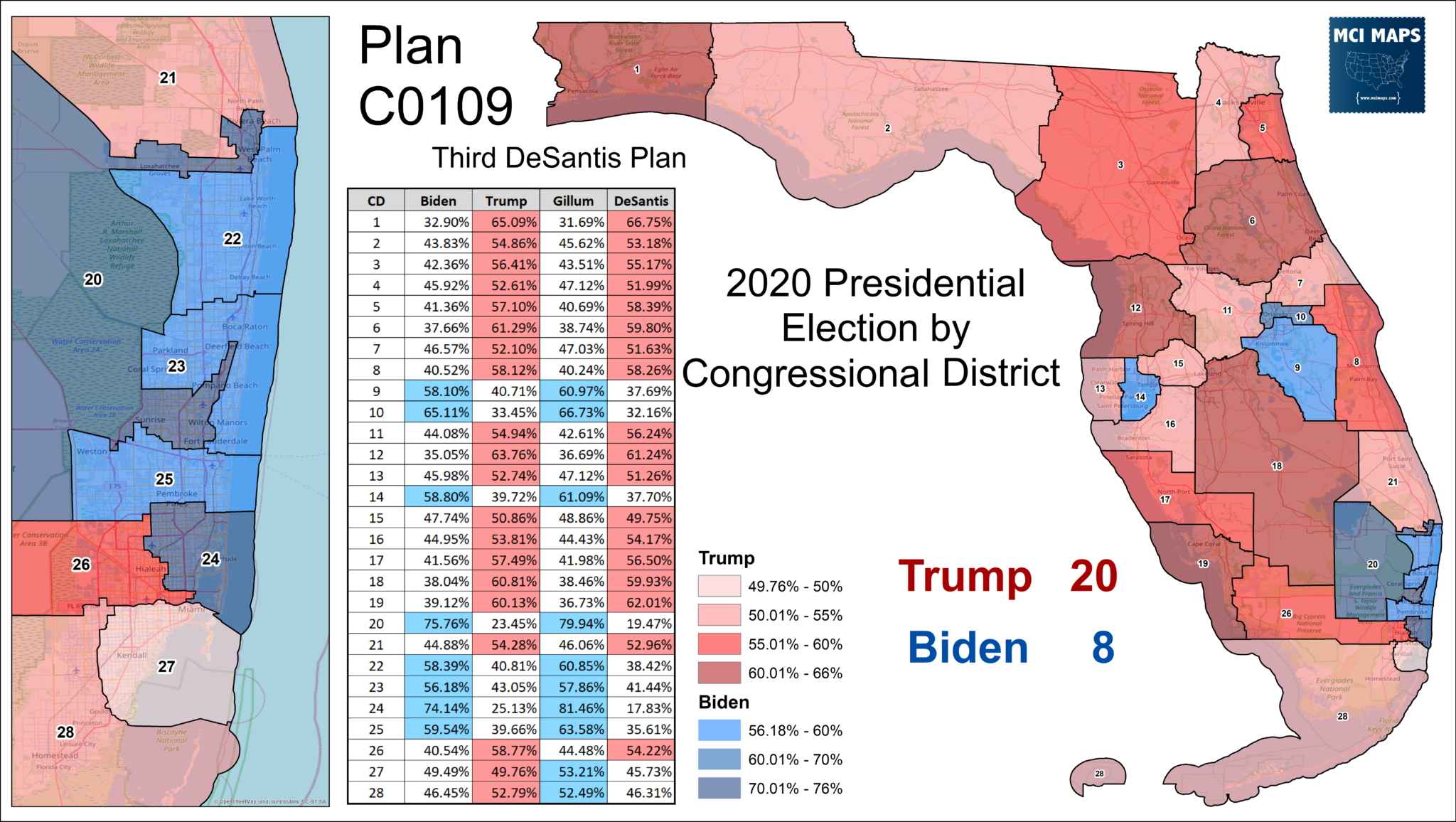 My 2022 Florida Primary Preview (Part 1) MCI Maps Election Data