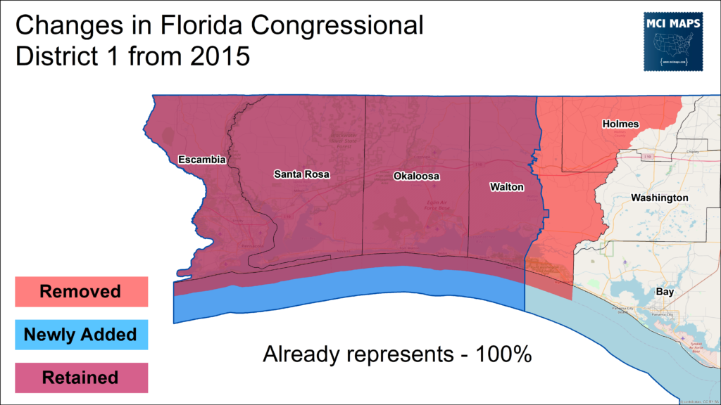 Florida cd1 gain and loss 2022 1024x576 | a detailed look at florida’s new congressional districts | politics