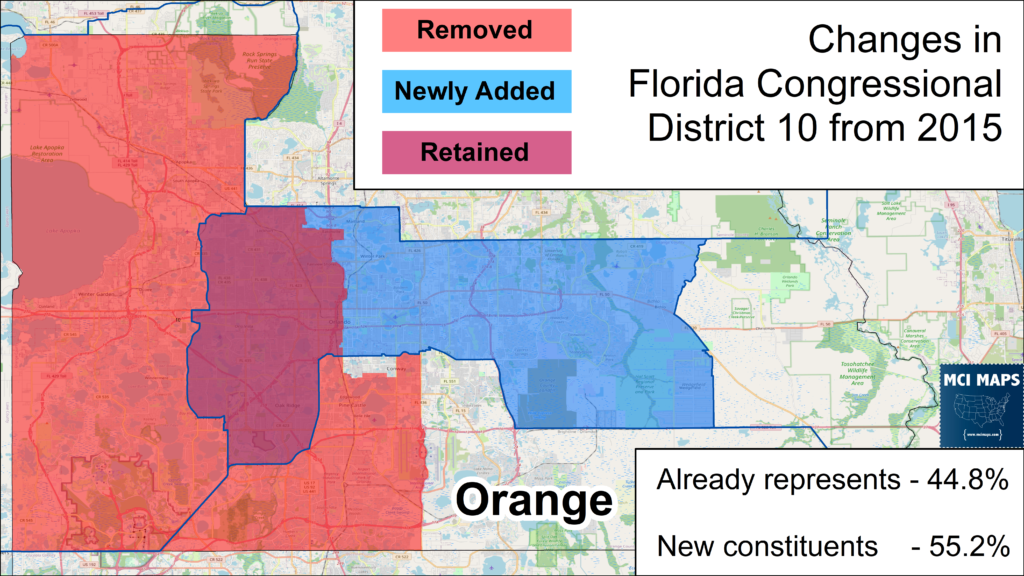 Florida cd10 gain and loss 2022 1024x576 | a detailed look at florida’s new congressional districts | politics