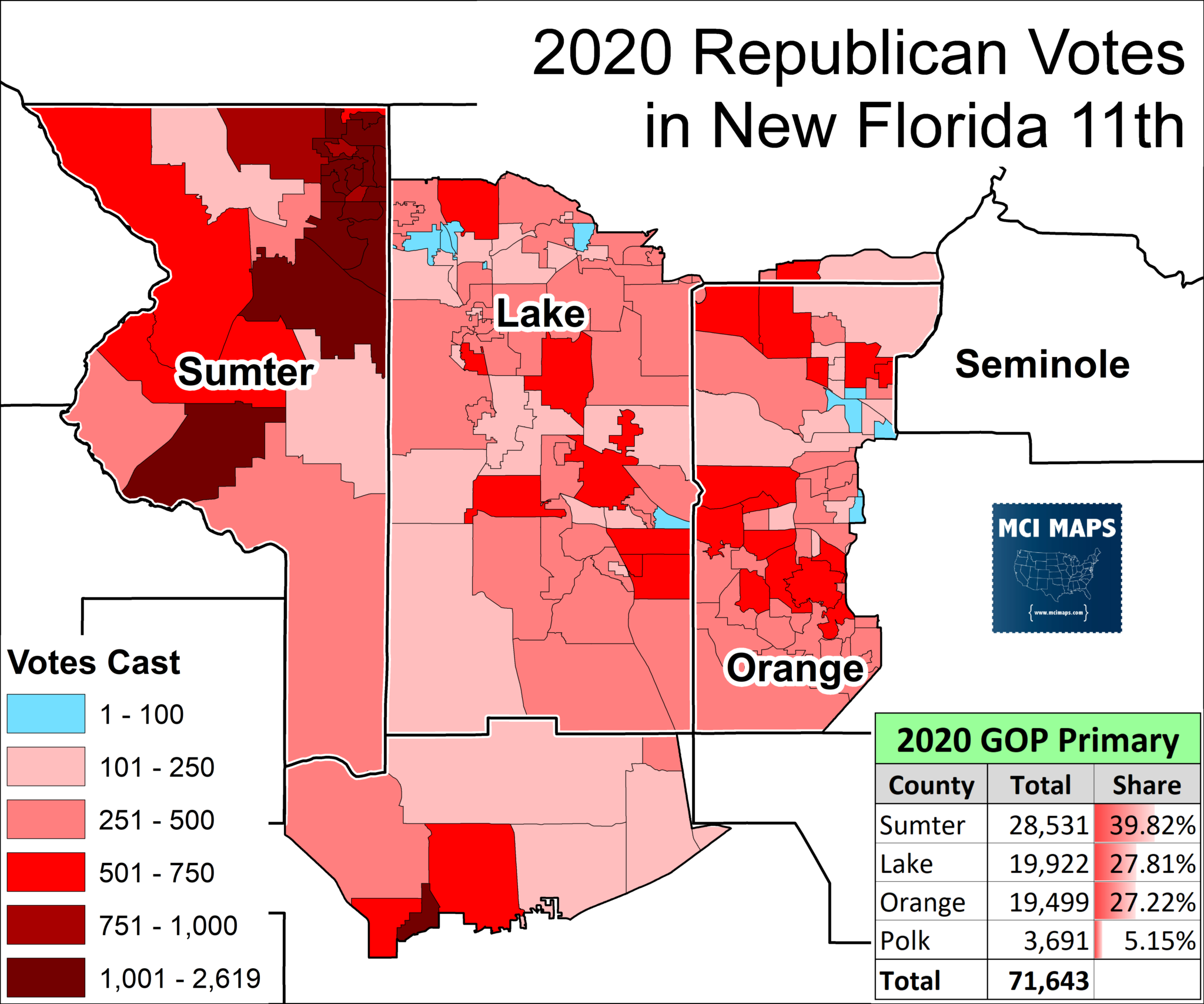 My 2022 Florida Primary Preview (Part 1) MCI Maps Election Data