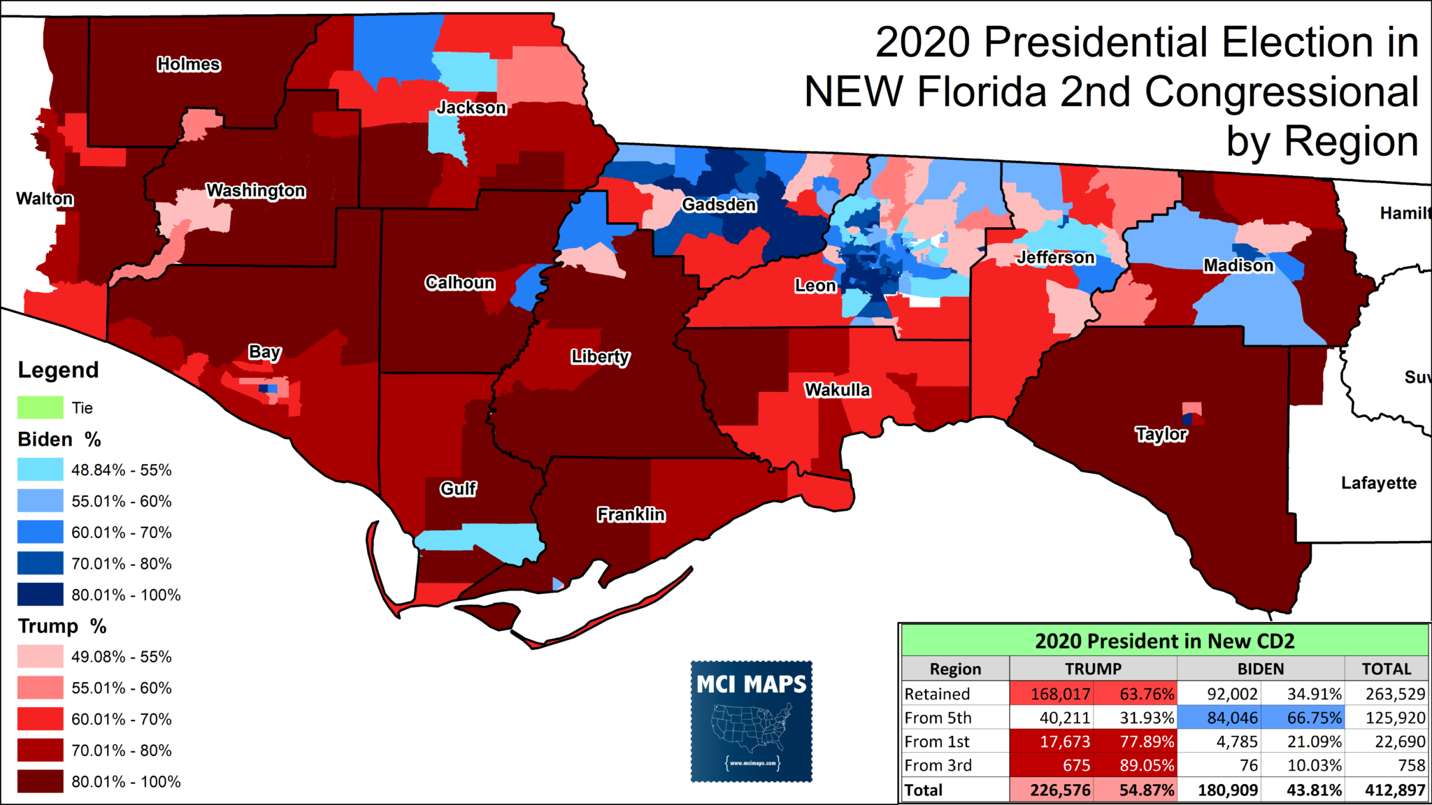 A Detailed Look at Florida’s New Congressional Districts MCI Maps