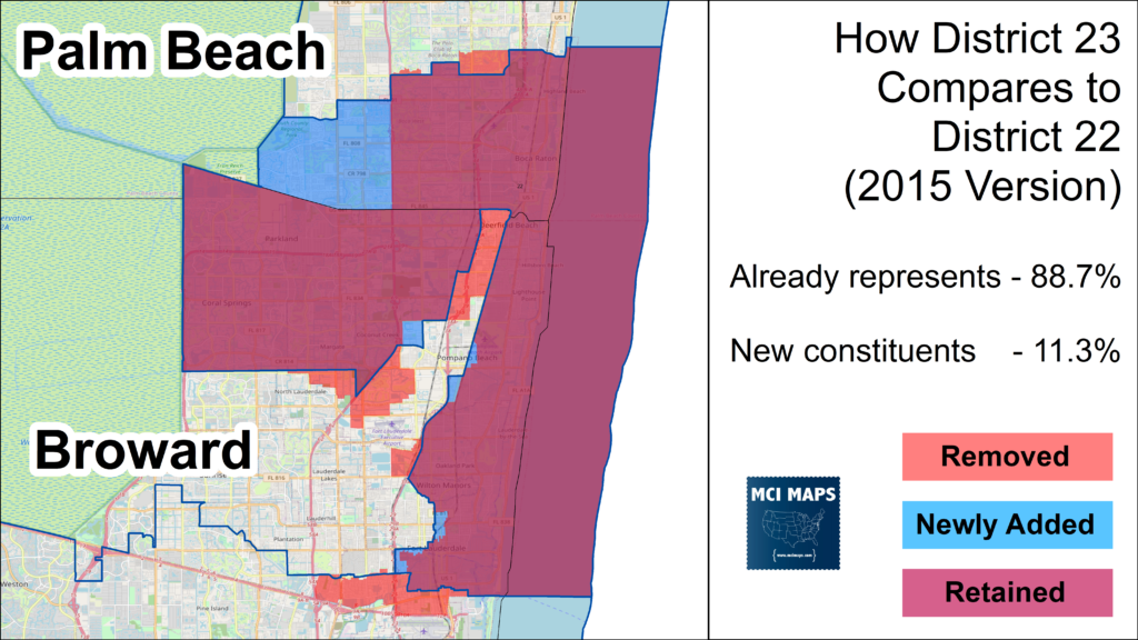 Florida cd23 gain and loss 2022 1024x576 | a detailed look at florida’s new congressional districts | politics